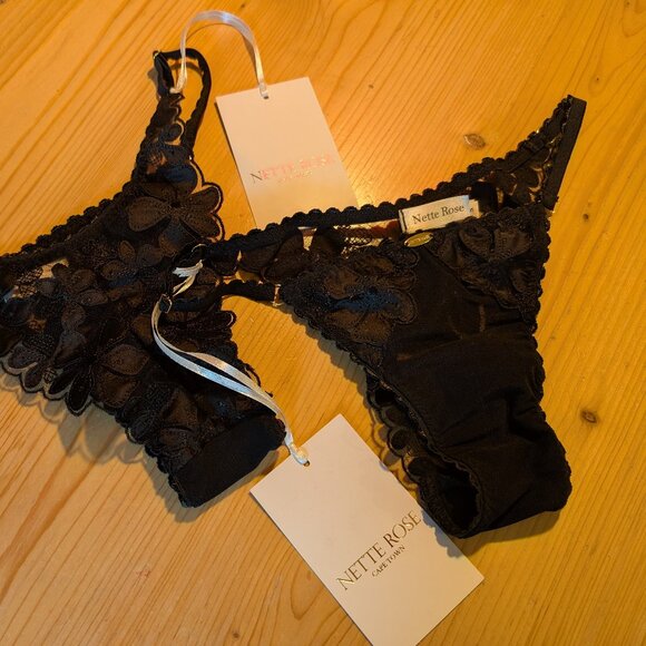 Nette Rose - Brazilian Panty, Black, Small - Picture 4 of 5